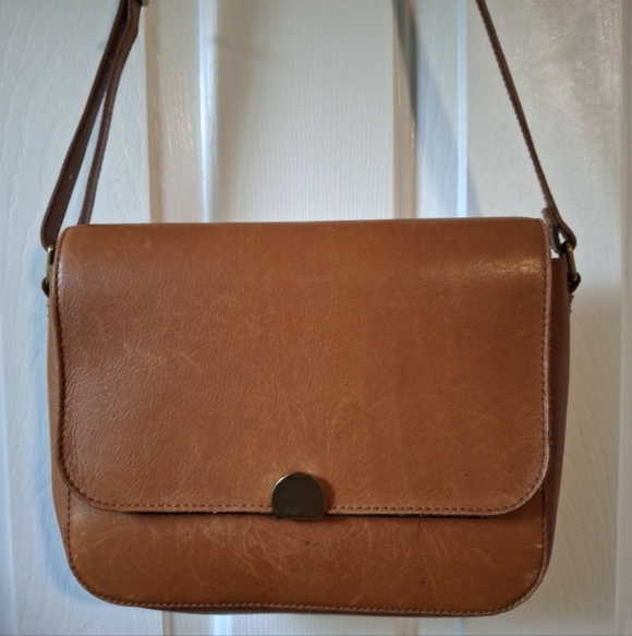 Madewell Abroad Brown Leather Bag - Picture 2 of 10